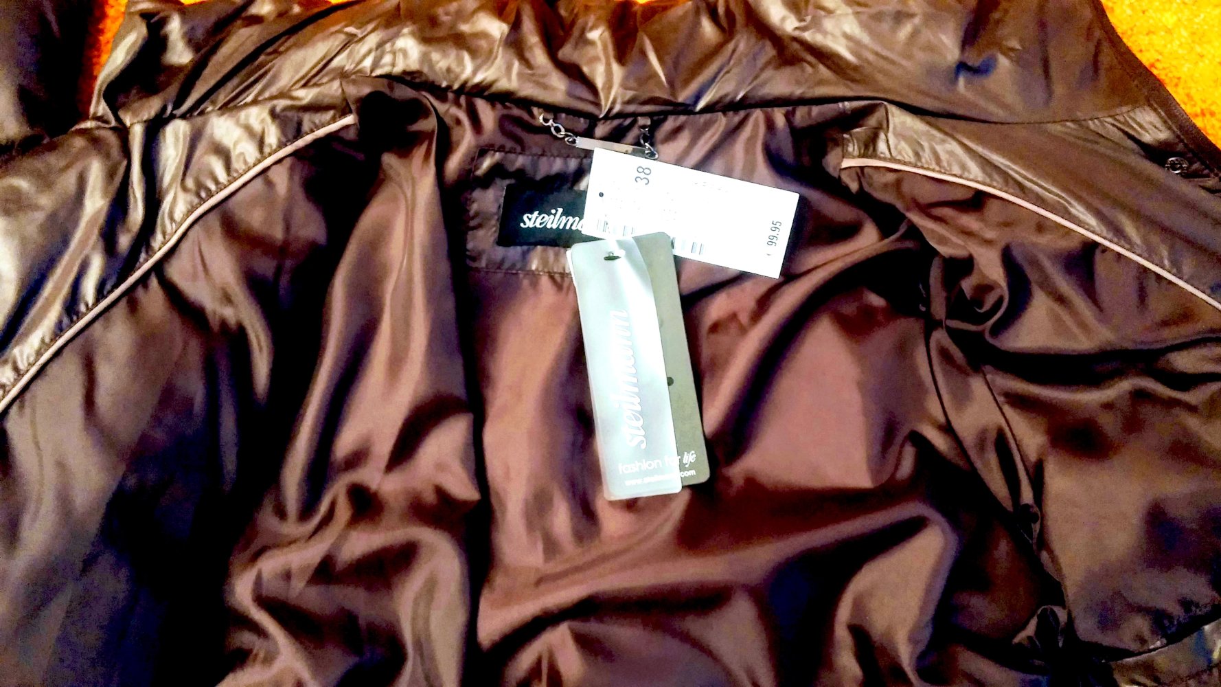 NEU Damen Jacke Steppmantel Steppjacke Gr.38 Dunkelbraun Steilmann P.99,99€