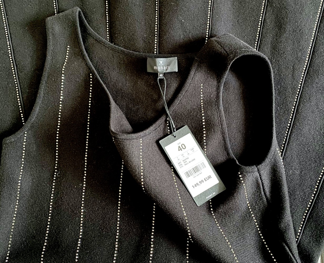 NEU Damen Kleid Strickkleid Midi Gr.40 in Schwarz von Monari P.149,90€ 