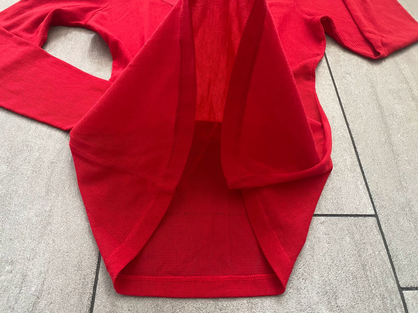 NEU Damen Pullover Shirt in Rot Gr.S leicht transparent