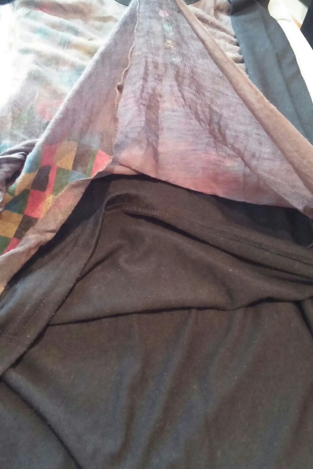 Damen Kleid Tunika im Lagenlook Gr.S in Mehrfarbig von Floral 