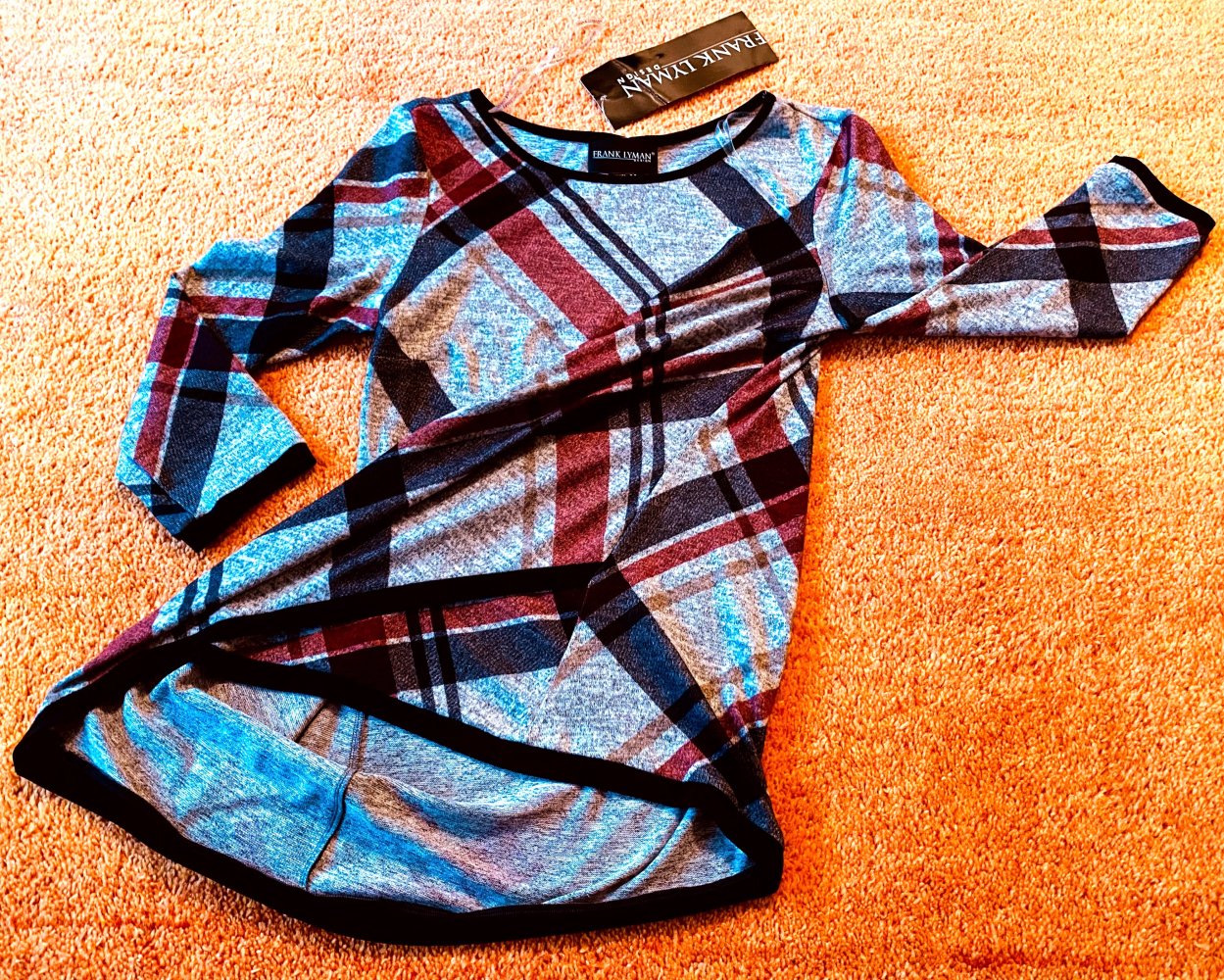 NEU Damen Pullover Strickshirt Rauten Muster Gr.S/M Bunt Frank Lyman 