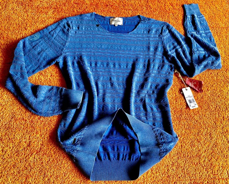 NEU Damen Pullover Feinstrick Gr.M in Blau von Khujo