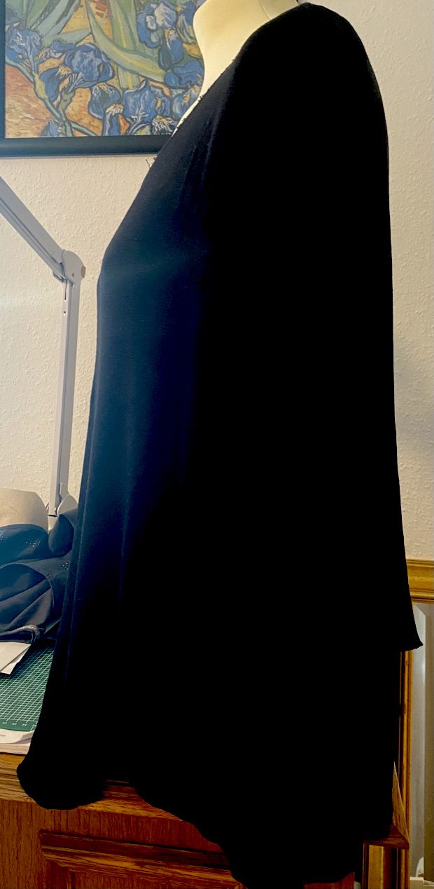 Damen Shirt im Lagenlook Gr.L Schwarz von Amisu 