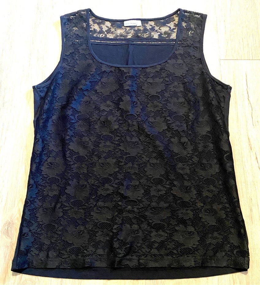 Damen Shirt sexy Spitze Jersey Gr.S in Schwarz von Boule NW