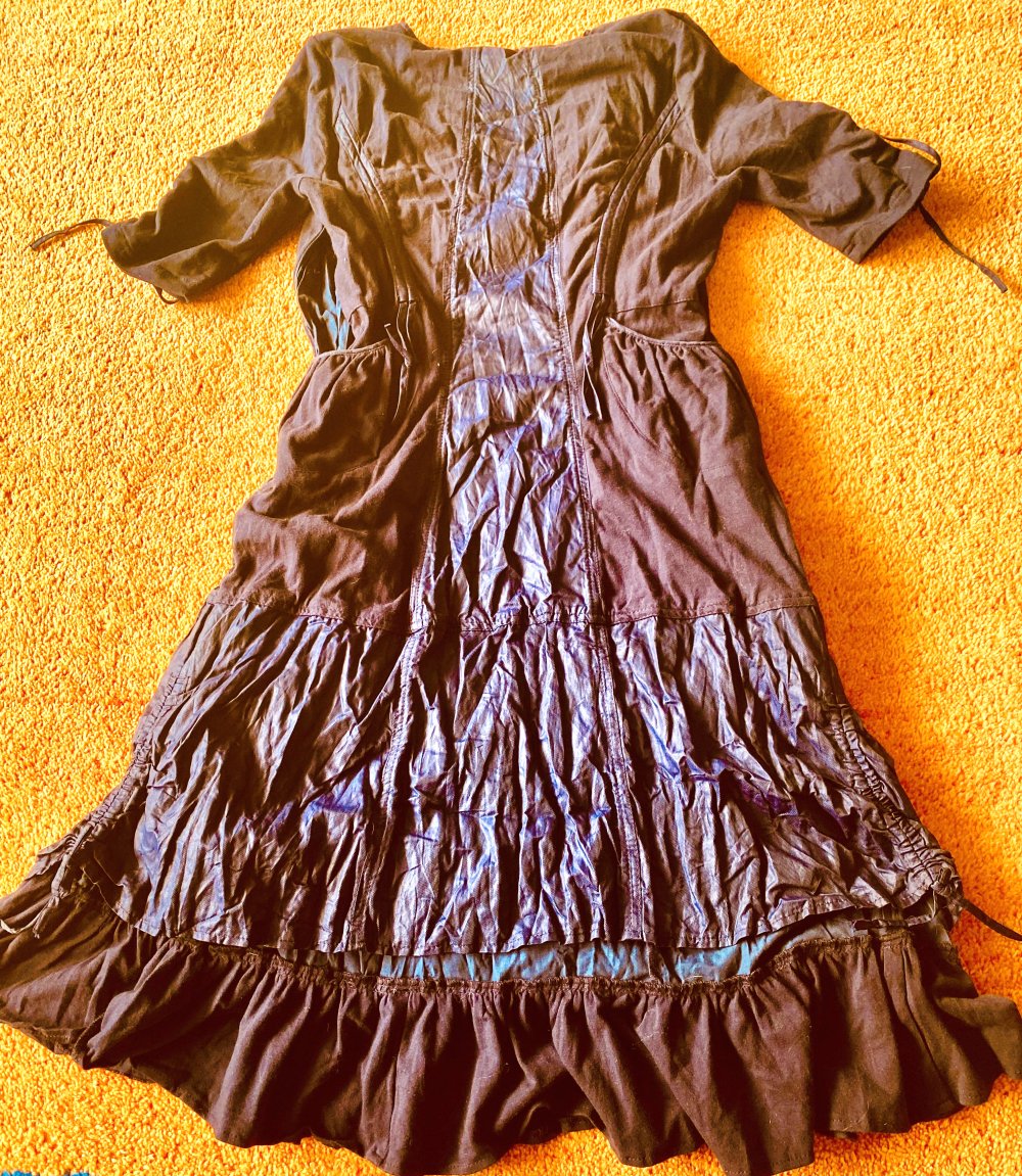 NEU Damen Kleid Crash-Lagenlook Gr.38 in Schwarzblau von Kapalua 