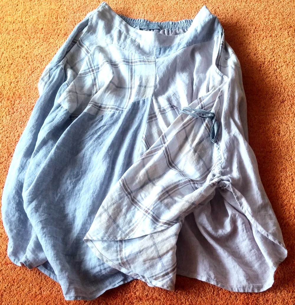 NEU Damen Leinen Rock Gr.38 von Lisa Campione Lagenlook 