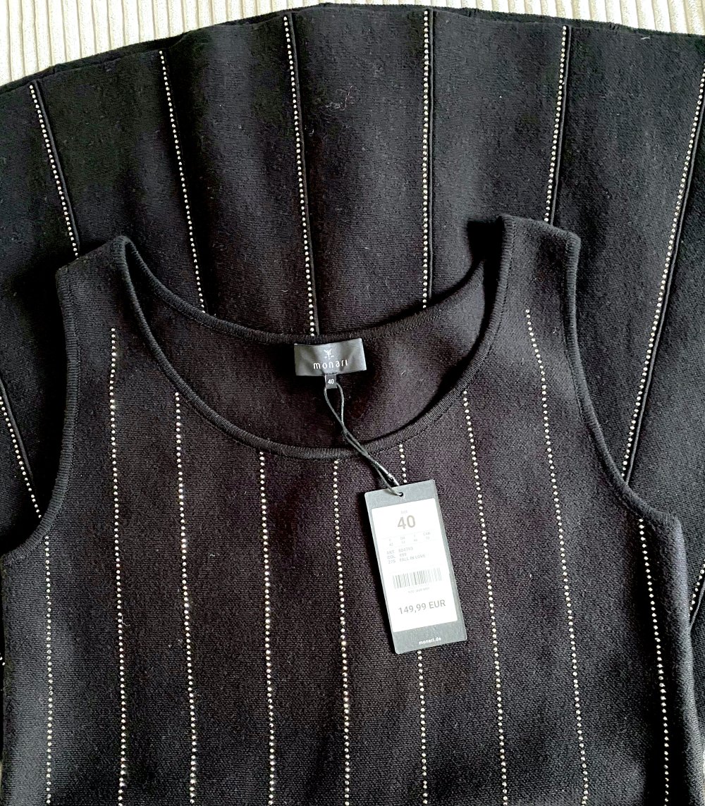 NEU Damen Kleid Strickkleid Midi Gr.40 in Schwarz von Monari P.149,90€ 