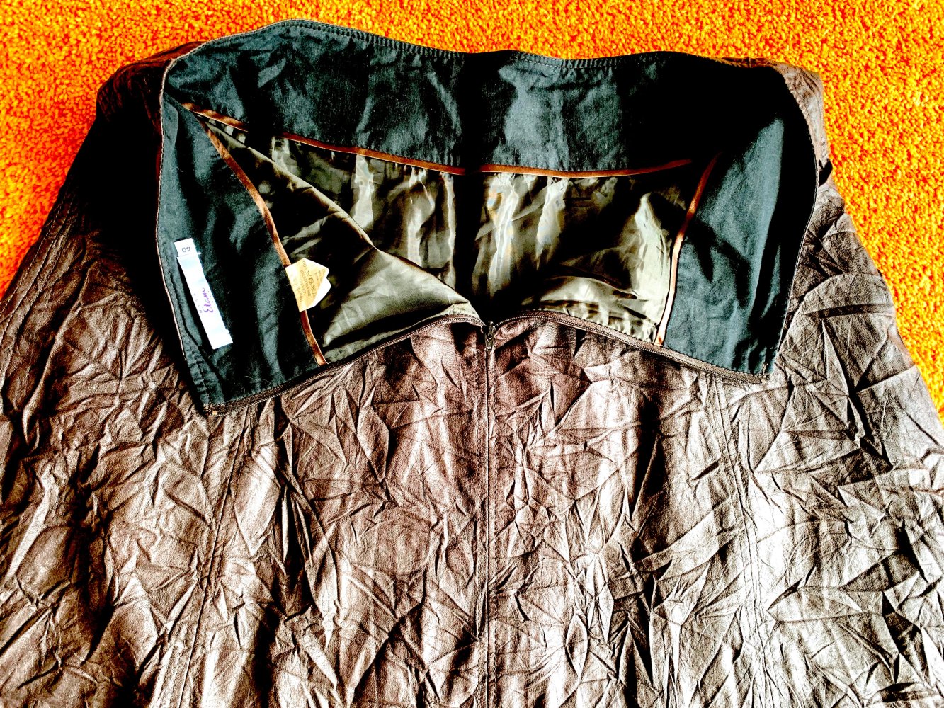 Damen Rock Crash Zipfel Design Gr.40 Braun Miss Etam NW