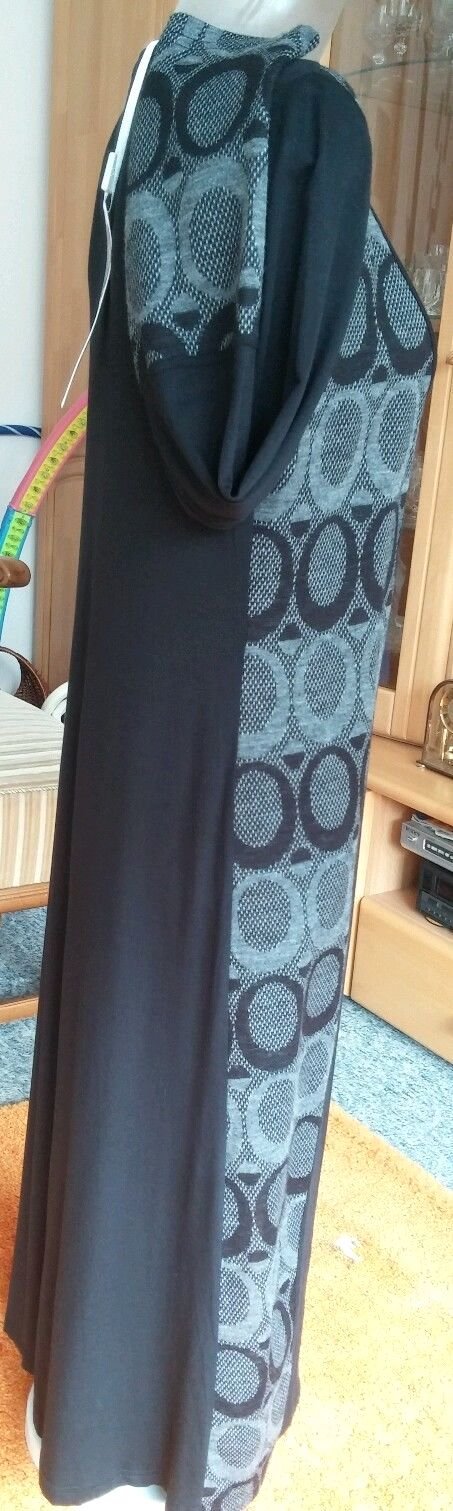 NEU Damen Mantel Überwurf Gr.38 Schwarz/Grau von LISA CAMPIONE 