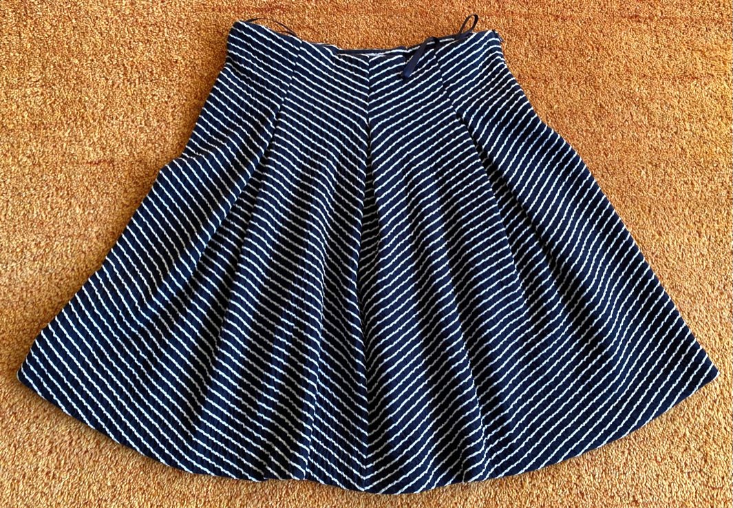 Damen Rock Midirock Gr.38 in Schwarz/Weiß von Alba Moda