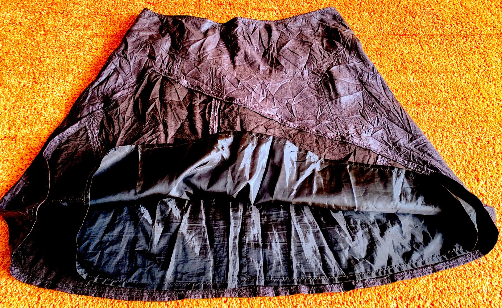 Damen Rock Crash Zipfel Design Gr.40 Braun Miss Etam NW