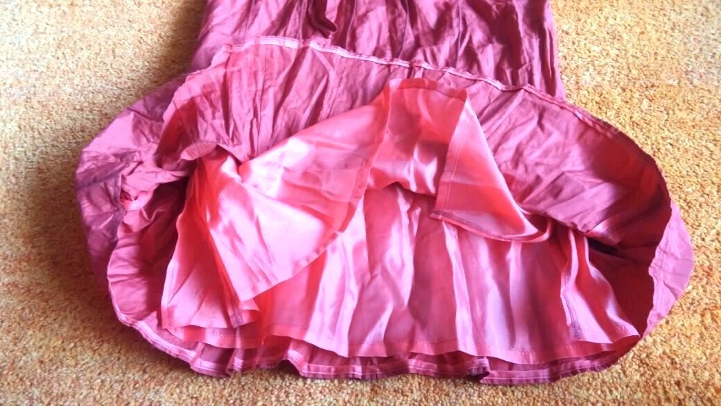 NEU Damen Rock in Rot 12-Bahnen-Crash-Design Gr.38 von Apanage 