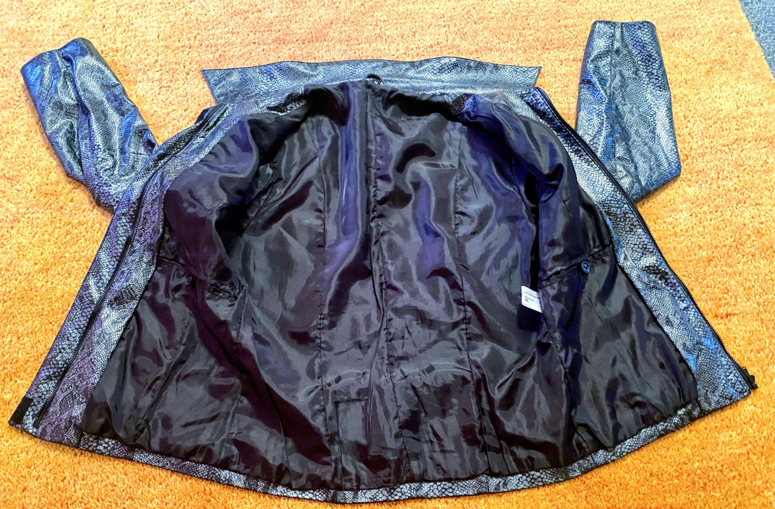 Damen Jacke Übergang Schlangen-Muster Gr.S in Grau NW 