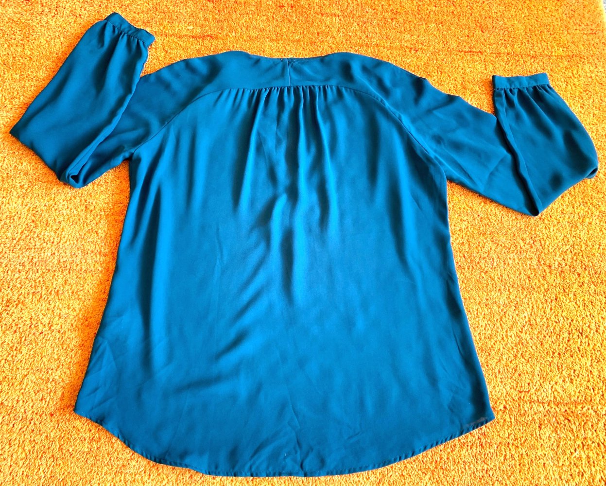 Damen Bluse mit Raffungen Gr.XL in Blau von Pimkie 