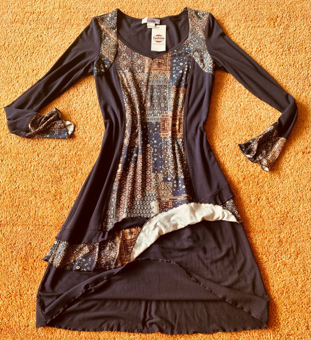 NEU Damen Kleid Jersey Lagenlook Gr.38 von Linea Tesini P.79,95€