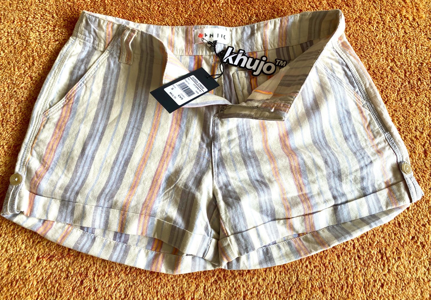 NEU Damen Sommer-Shorts Gr.S Bunt gestreift von Khujo NP 69,95€ 