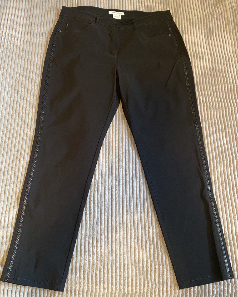 Daneben Hose Elegante Stretch Jeans Gr,42 in Schwarz von Mark Adam NW 