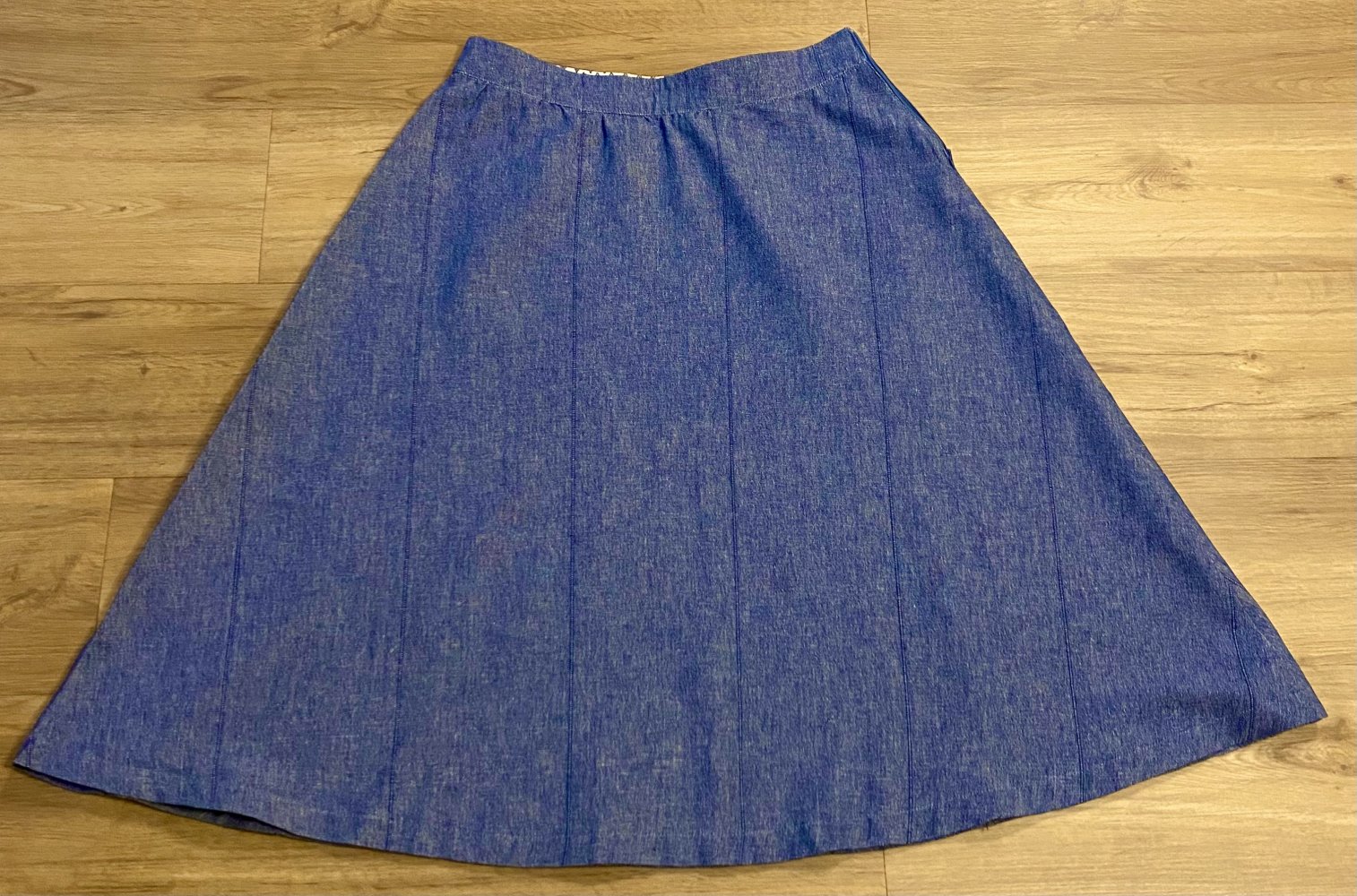 Damen Rock Jeans Glöckchenform Gr.38 Blau Zeitlos & Vielseitig 