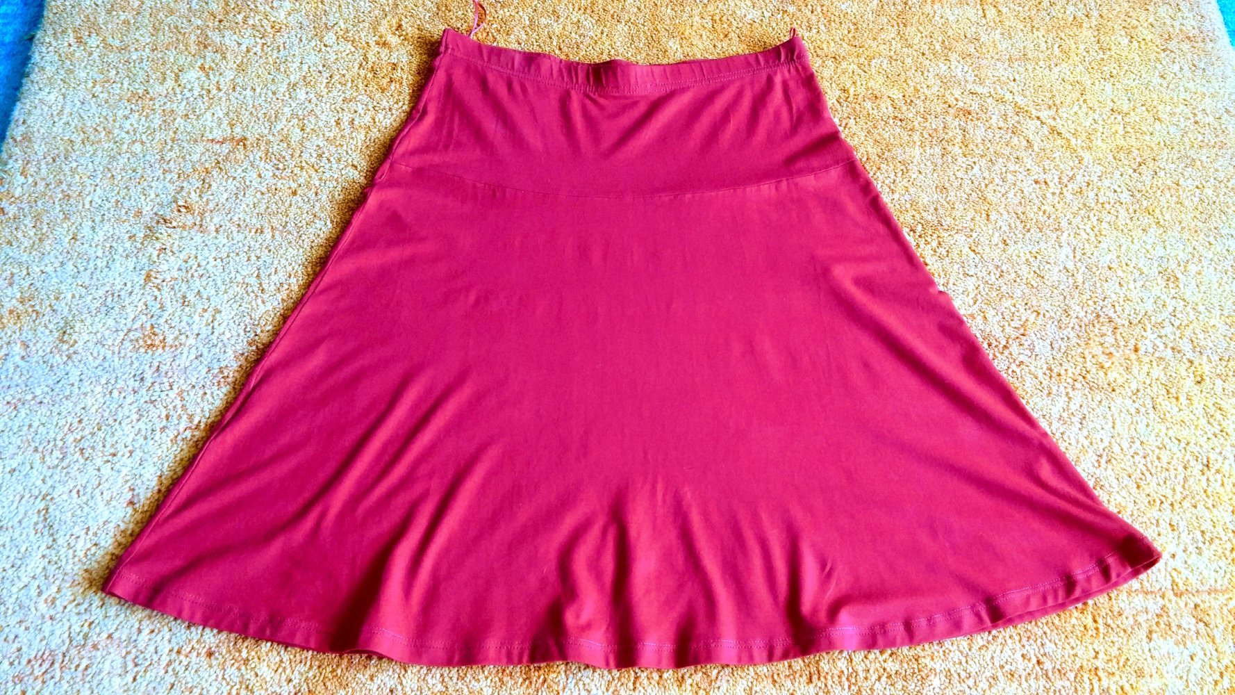 Damen Rock Jersey A-Linie Gr.S Rot  von Sure NW 