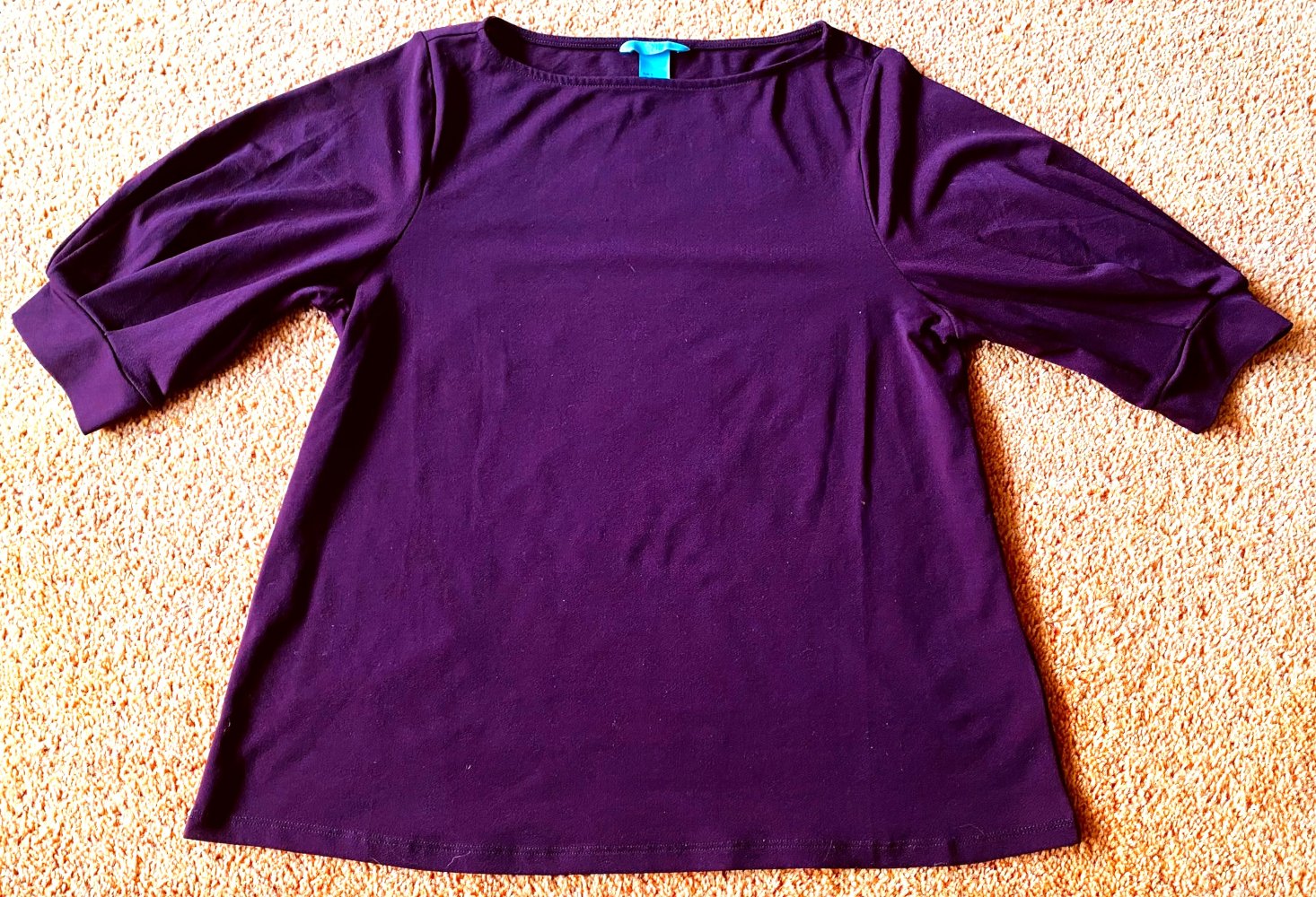 Damen Stretch Pullover Shirt Gr.S Bordeaux von H&M 