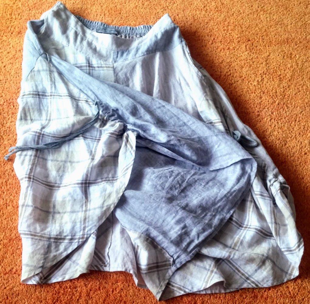 NEU Damen Leinen Rock Gr.38 von Lisa Campione Lagenlook 