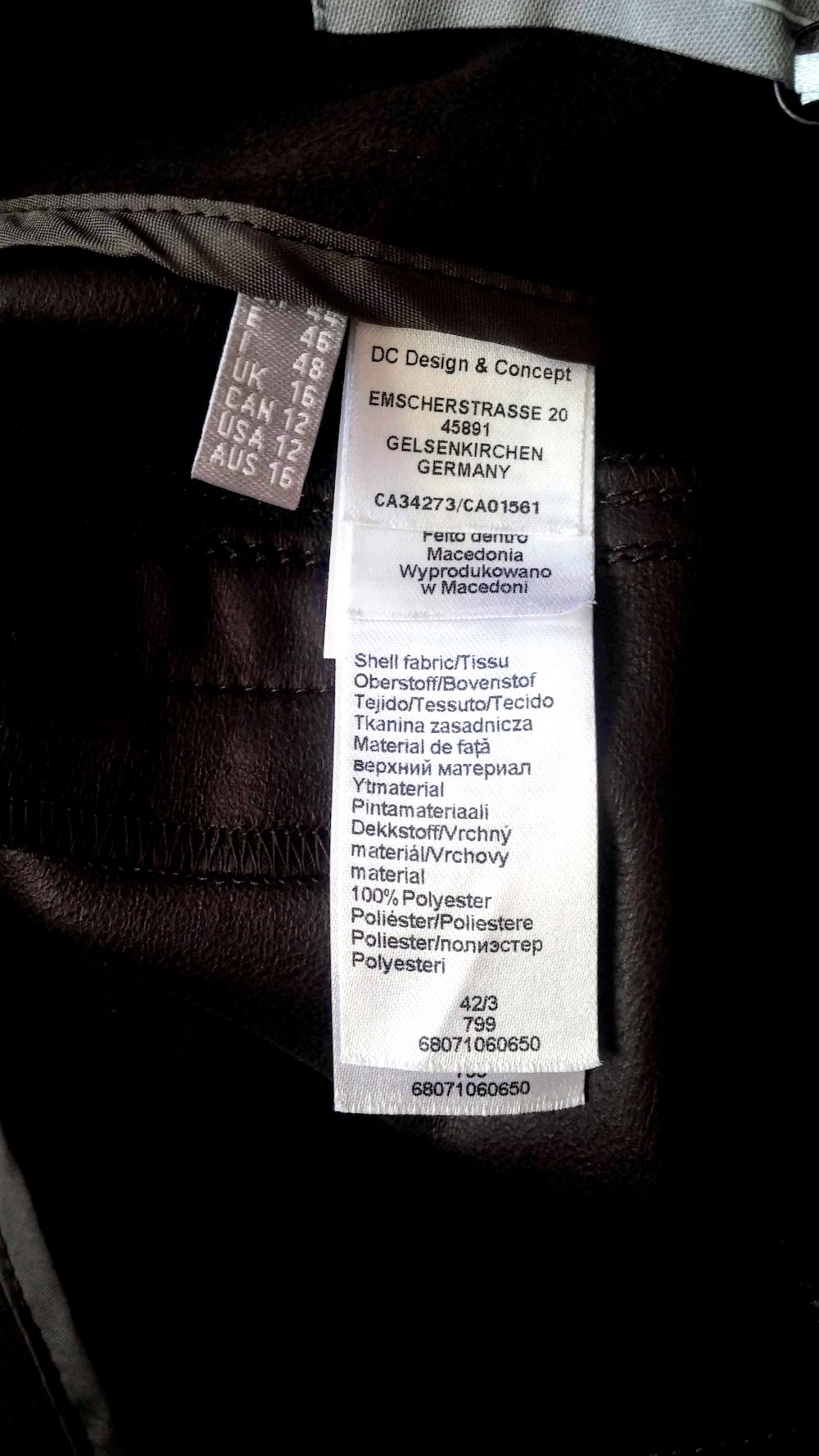 NEU Damen Hose Business Wildleder Imitat Gr.42 in Braun Kapalua P.119,95€ 