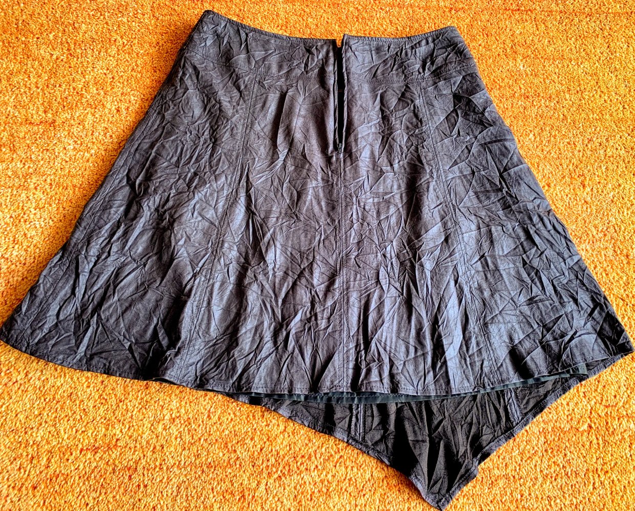 Damen Rock Crash Zipfel Design Gr.40 Braun Miss Etam NW