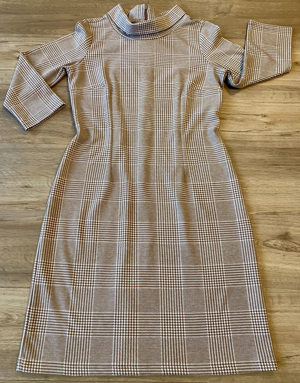 Damen Kleid Etuikleid kariert mit Stehkragen Gr.38 Tom Tailor NW