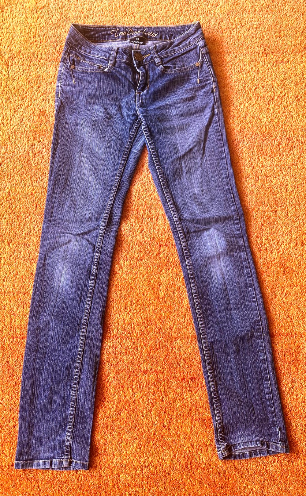 Damen Stretch Jeans Gr.34 Blau Two Days Later (Colours of the World) 