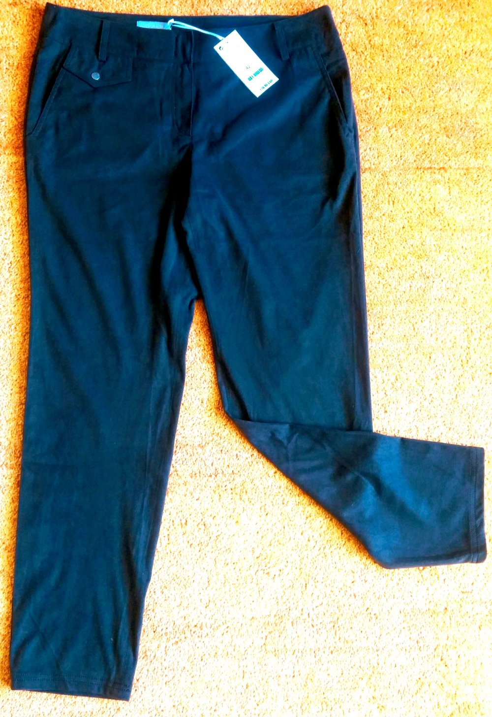 NEU Damen Hose Business Wildleder Imitat Gr.42 in Braun Kapalua P.119,95€ 