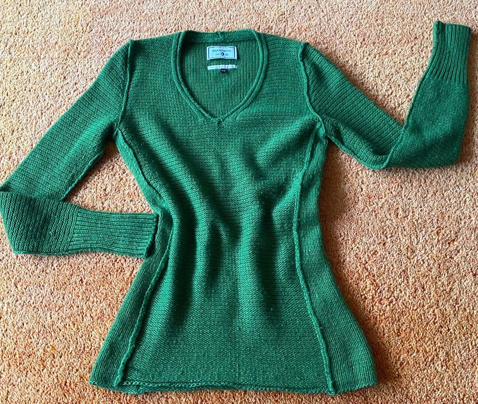 Damen Pullover Wolle Strick Gr.XS in Grün von Arqueonautas 