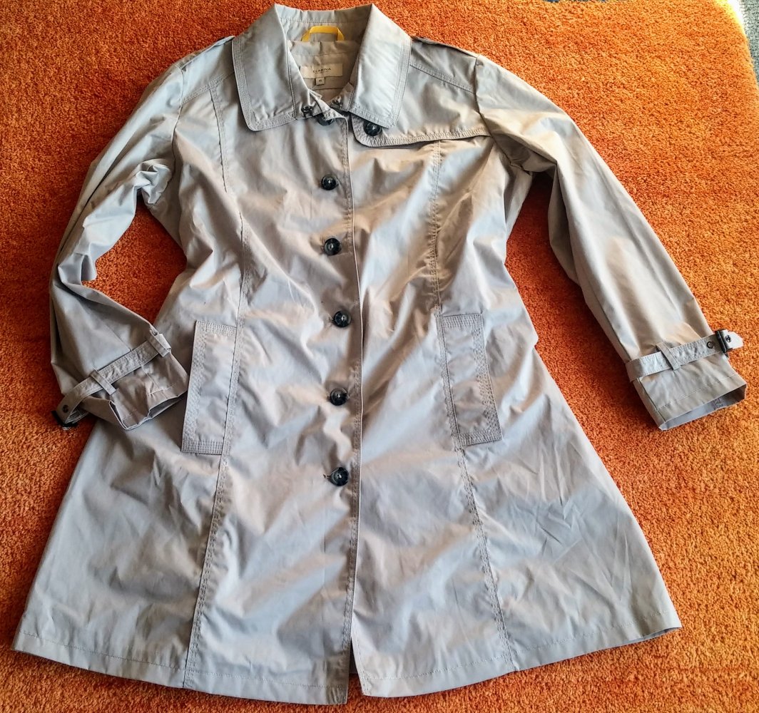 NEU Damen Trenchcoat Mantel Gr.46 Beige von Clarina P.99,99€ 