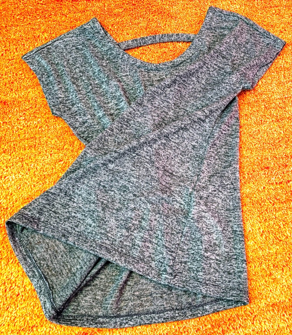 Damen Shirt Feinstrick mit Kimono-Ärmeln Gr.38 Grau meliert Janina NW 
