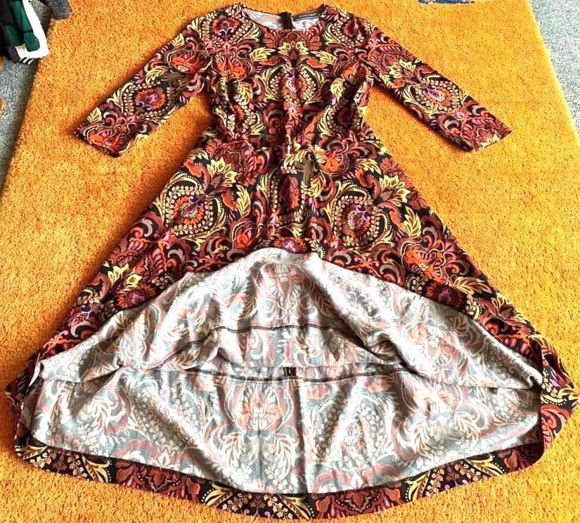 NEU Damen Kleid  Volant Viskose Gr.38 Bunt geblümt von White Label  