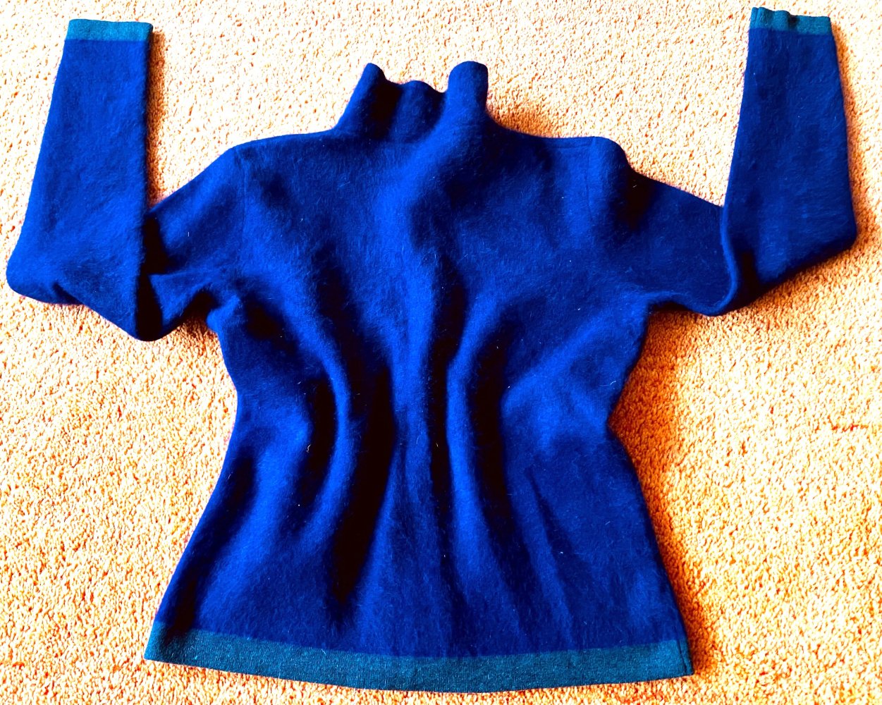 Damen Jacke Strickjacke aus Angora-Mix Gr.XS in Violett/Grau von Turnover NW 