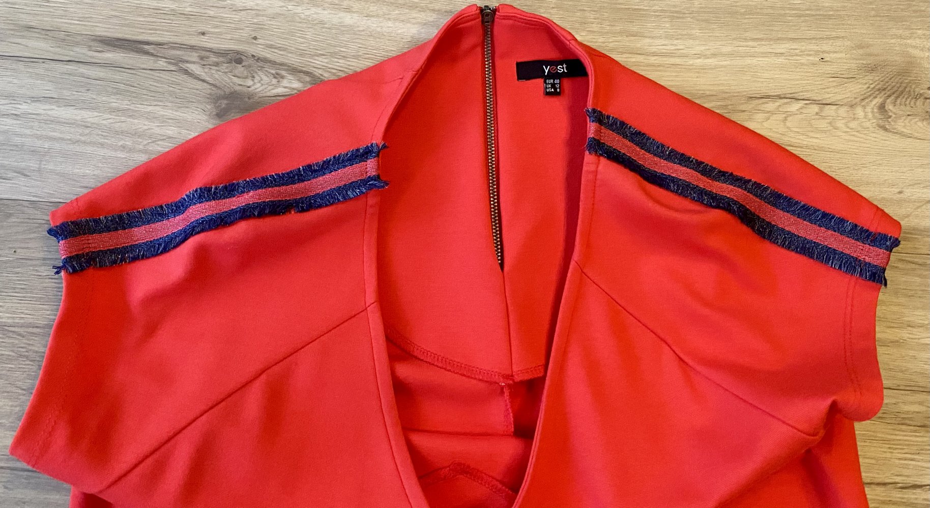 Damen Kleid Etui Raglan Ärmel Gr.38 in Rot von Yest NW 
