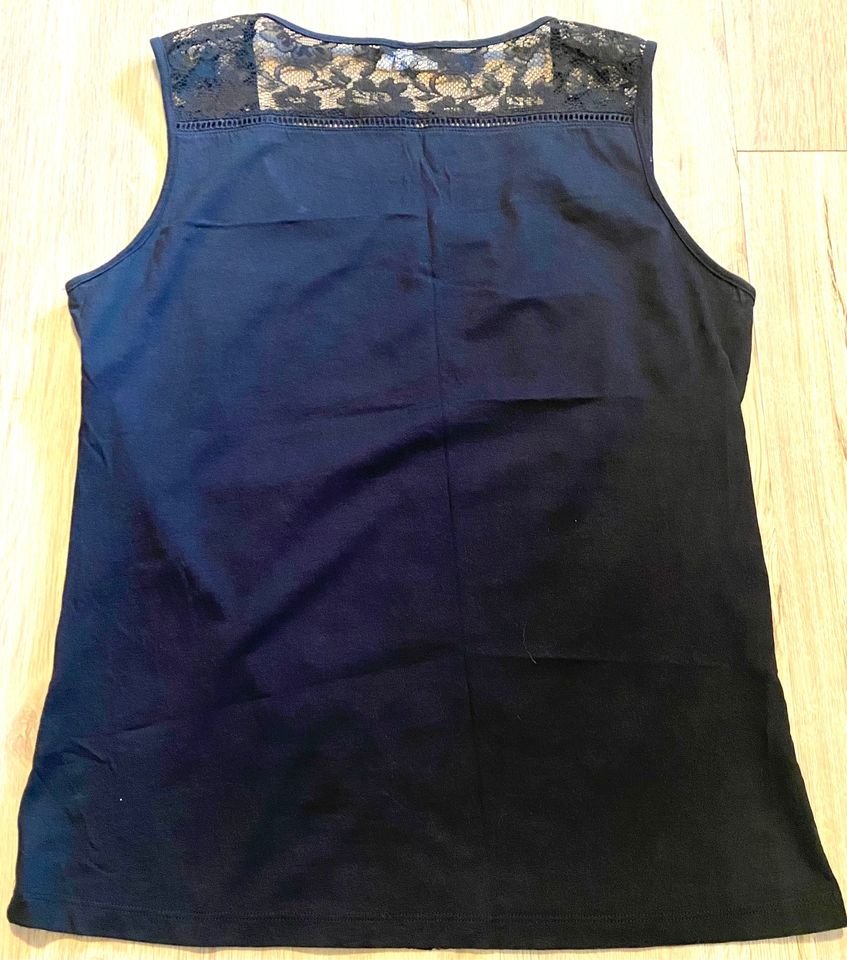 Damen Shirt sexy Spitze Jersey Gr.S in Schwarz von Boule NW