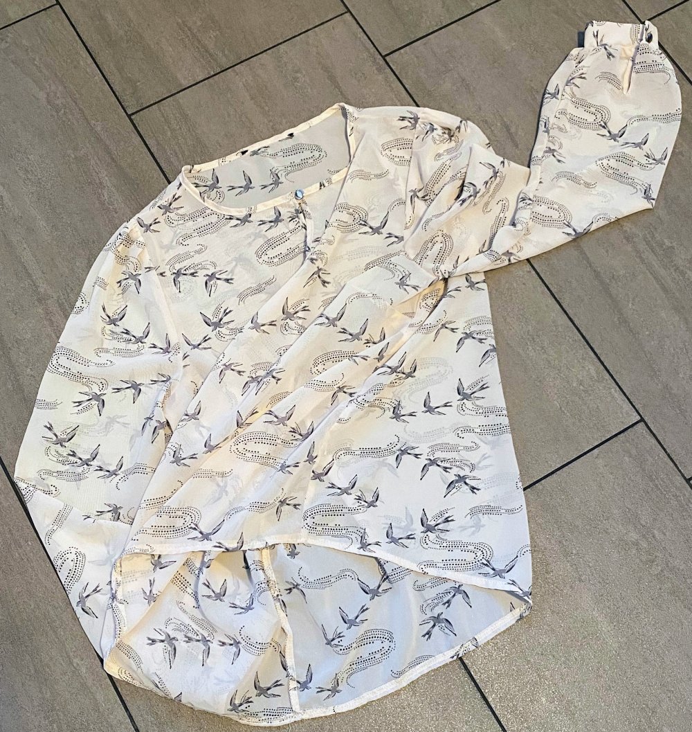 Damen Bluse Gr.M Casual Look mit Pufferärmeln NW 