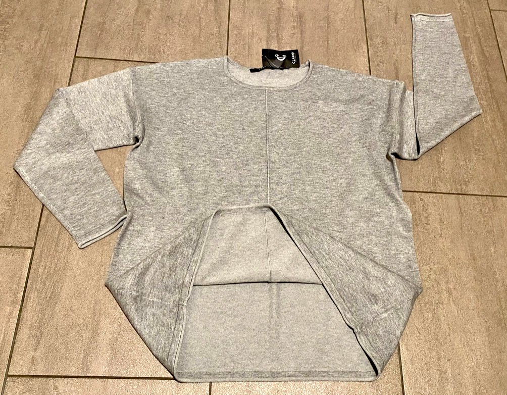 NEU Damen Pullover Kimono Strick Gr.44 in Grau von Clarina P.29,99€ 