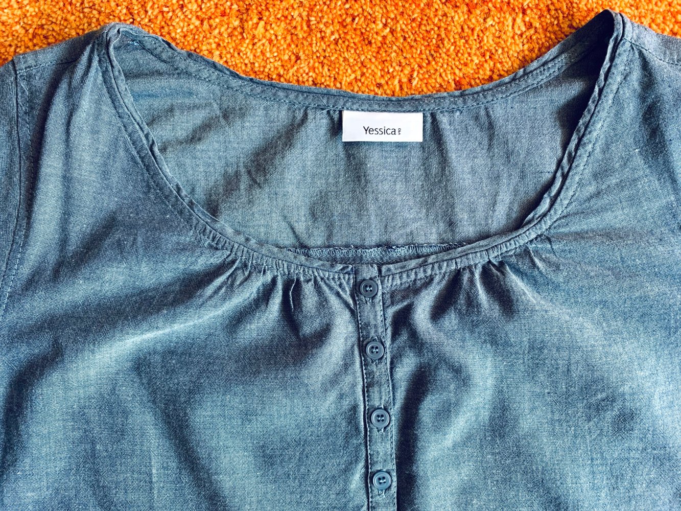 Damen Bluse Sommer-Shirt Gr.46 in Petrol von Yessica (C&A) 