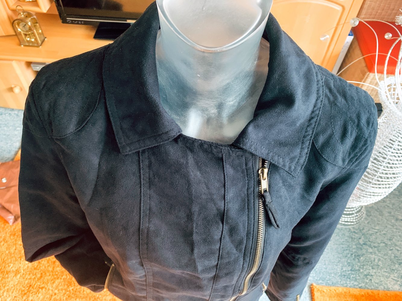 NEU Damen Übergangsjacke / Bikerjacke Gr. 40 in Schwarz von Rainbow