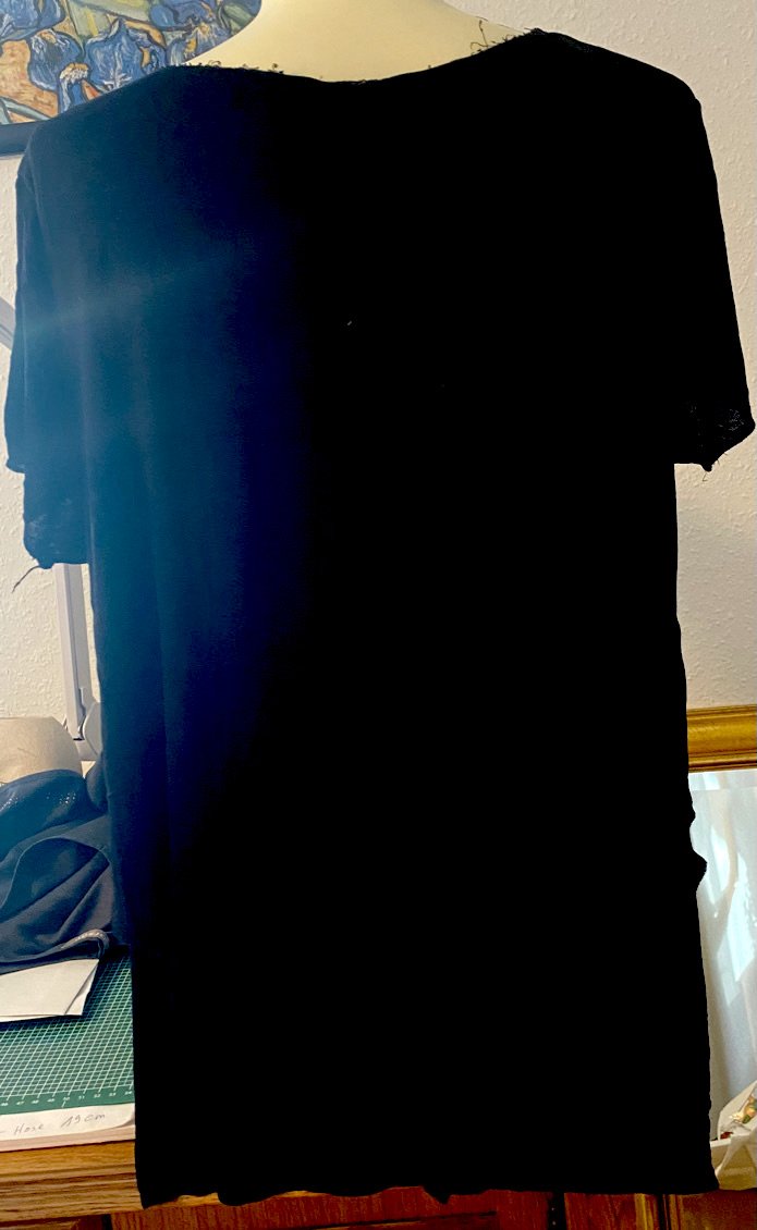 Damen Shirt im Lagenlook Gr.L Schwarz von Amisu 
