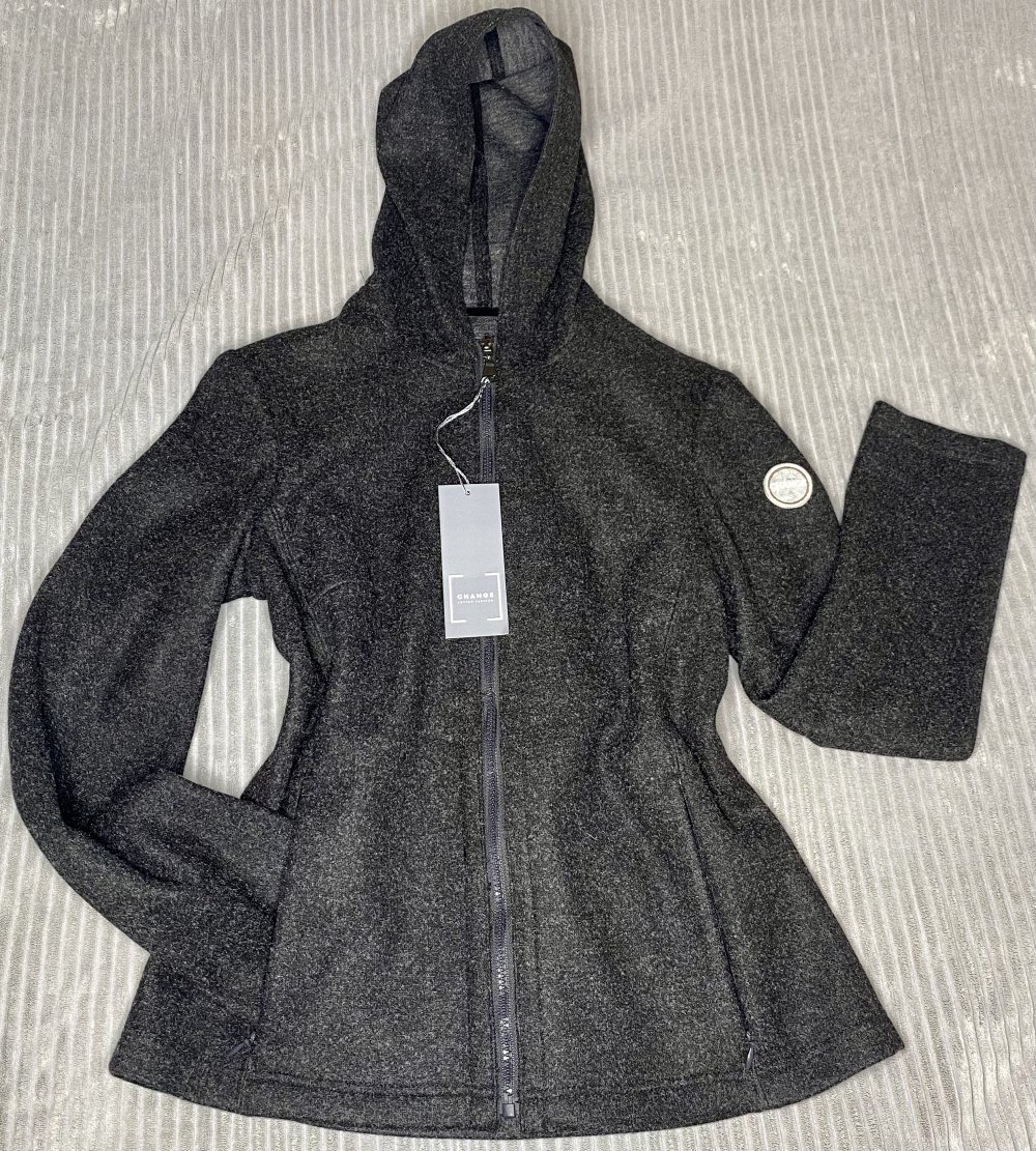 NEU Damen Jacke Softshell mit Kapuze Gr.36 in Anthrazit von Change 