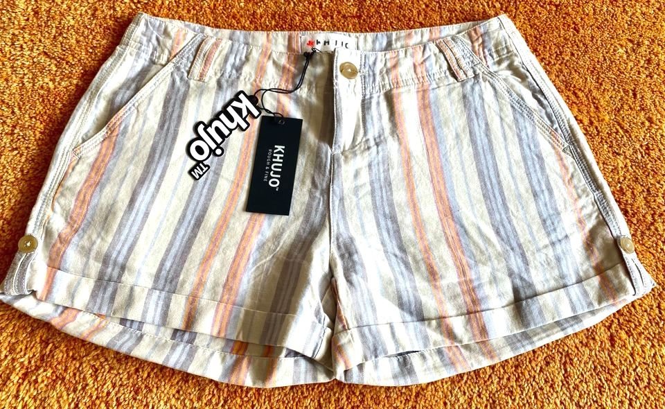 NEU Damen Sommer-Shorts Gr.S Bunt gestreift von Khujo NP 69,95€ 