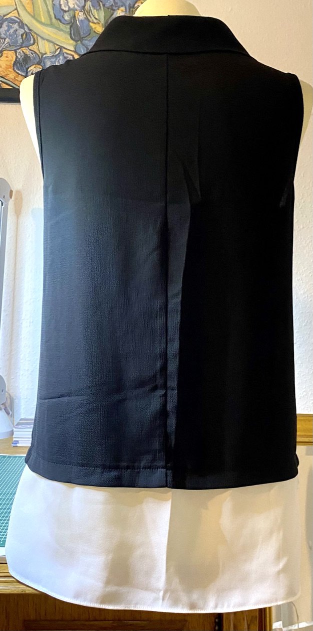 Damen Shirt Top ärmellos Sommer Gr.S Schwarz/Weiß Valleygirl NW 