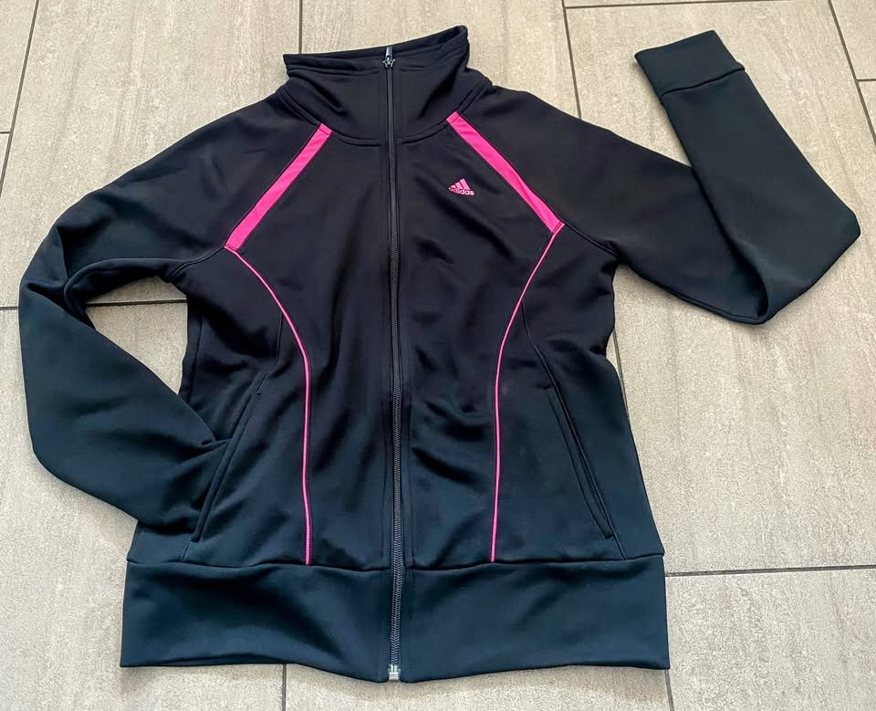 Damen Sport Jacke Gr.38 in Schwarz/Pink von Adidas NW