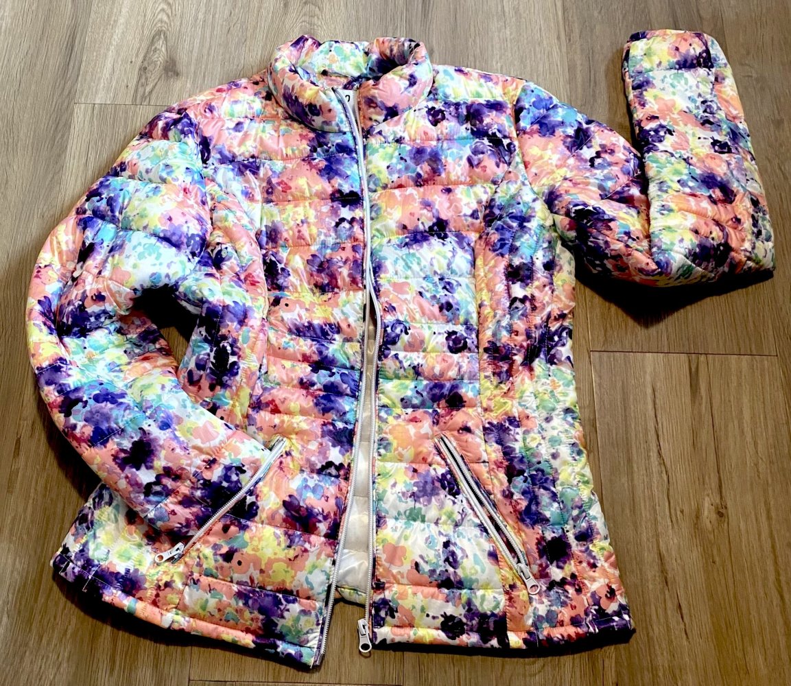 Damen Jacke Steppjacke für die Übergangszeit Gr.S Bunt & Blumig von Vero Moda NW