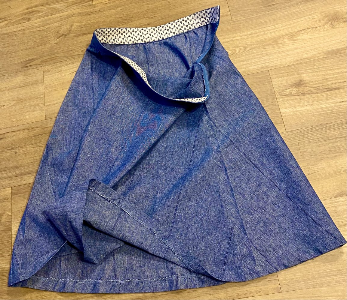 Damen Rock Jeans Glöckchenform Gr.38 Blau Zeitlos & Vielseitig 