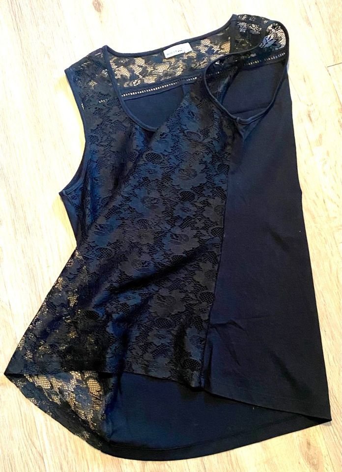 Damen Shirt sexy Spitze Jersey Gr.S in Schwarz von Boule NW
