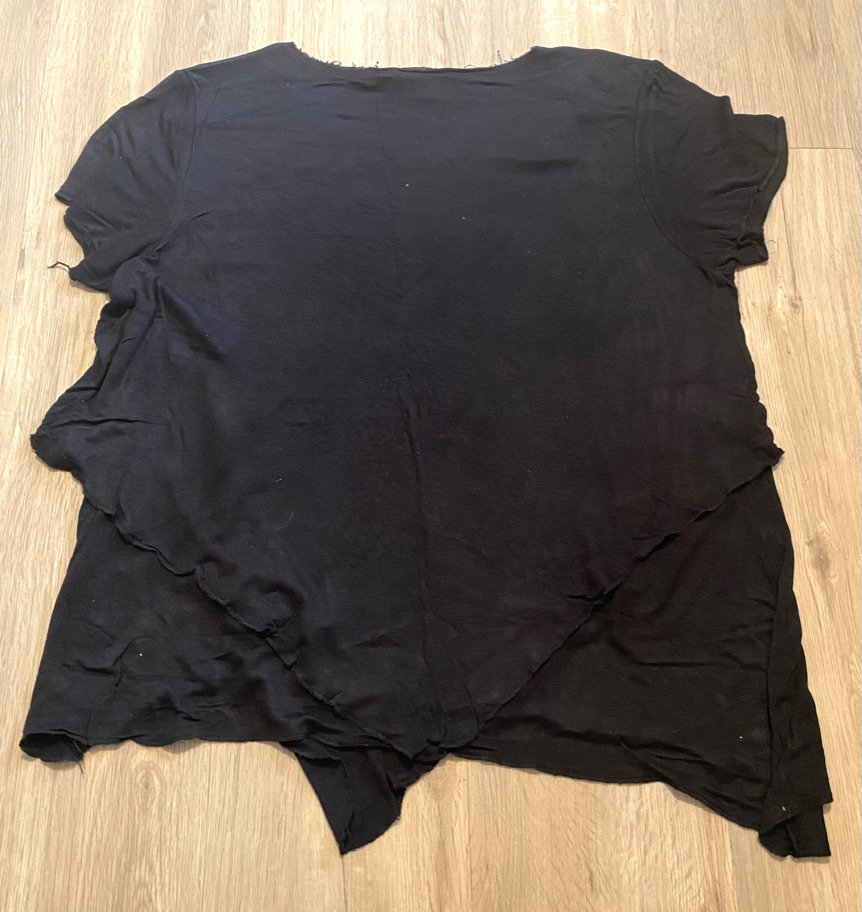 Damen Shirt im Lagenlook Gr.L Schwarz von Amisu 